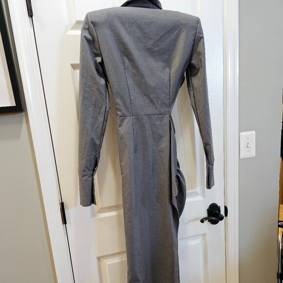 PrettyLittleThing Gray Ring-Front V-Neck Jumpsuit Size 0 - Picture 10 of 11